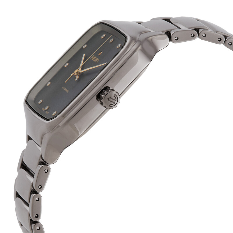 Rado True Square Automatic Diamond Grey Dial Unisex Watch