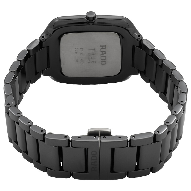 Rado True Square Thinline Quartz Black Dial Unisex Watch R27054152