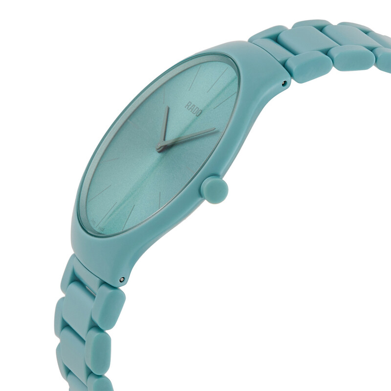 Rado True Thinline Quartz Green Dial Men's Watch R27096662