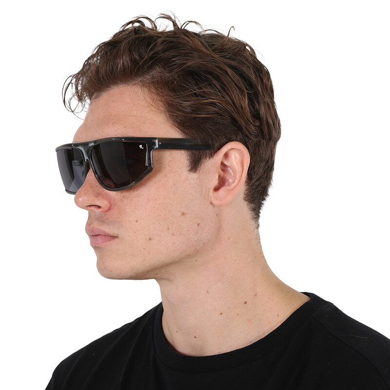 Raf Simons X Linda Farrow Silver Wrap Unisex Sunglasses RAF22C4