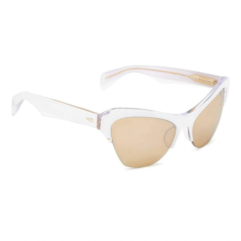 Rag And Bone Brown Silver Flash Mirror Cat Eye Ladies  display picture 1