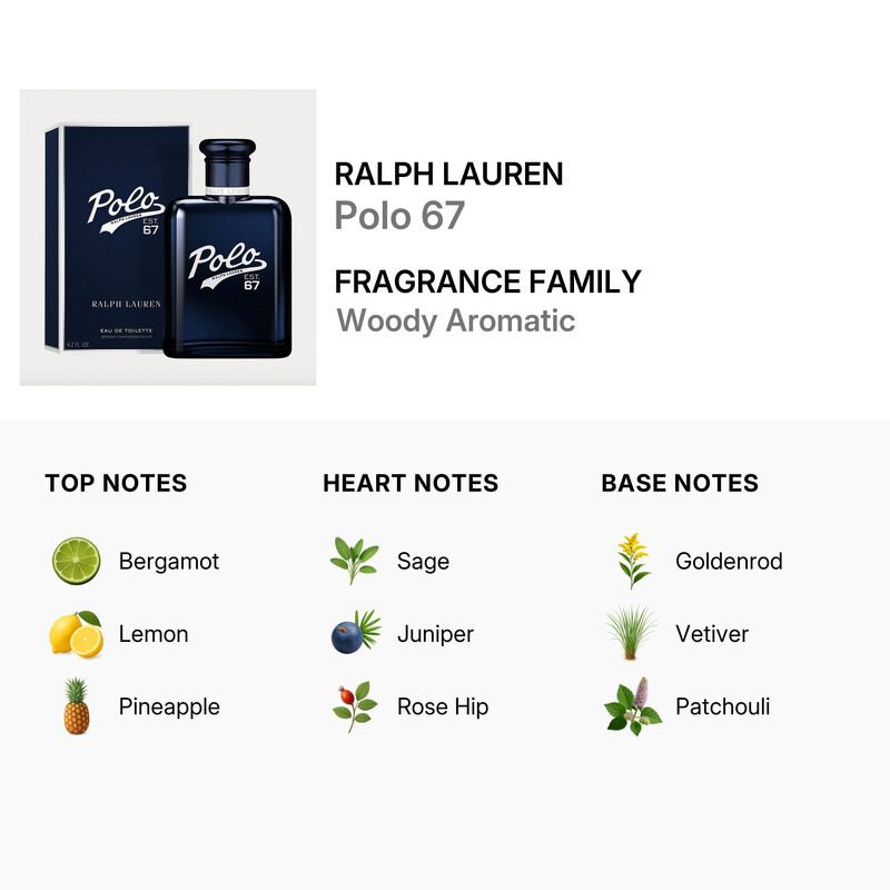 Ralph Lauren Men's Polo 67 EDT Spray 4.2 oz Fragrances