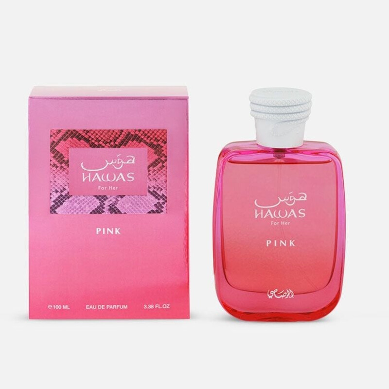 Rasasi Ladies Hawas Pink EDP Spray 3.4 oz Fragrances 614514178072