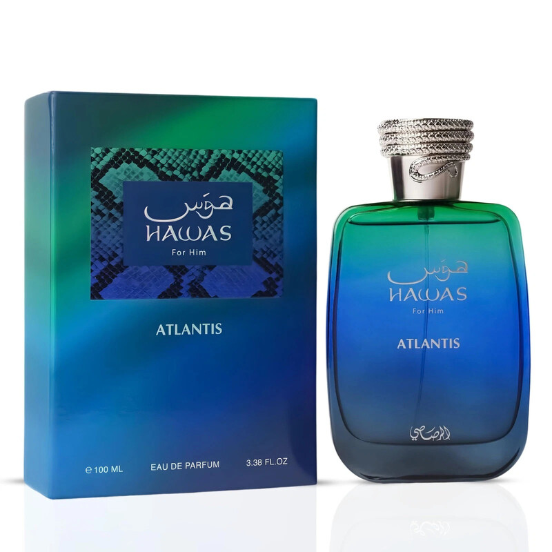 Rasasi Men's Hawas Atlantis EDP Spray 3.38 OZ Fragrances 614514555125