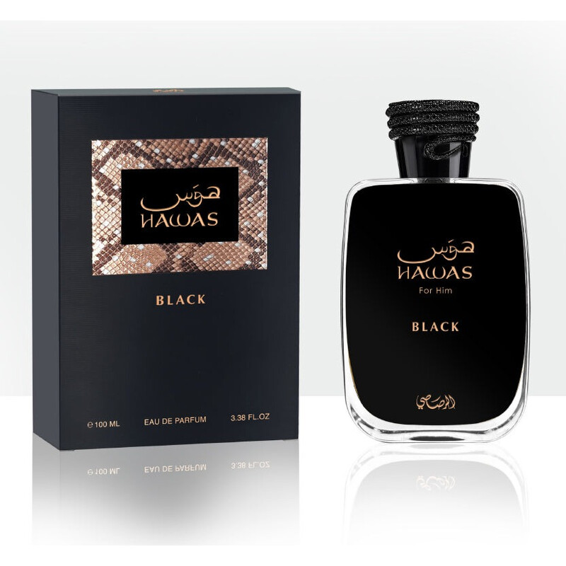 Rasasi Men's Hawas Black EDP Spray 3.3 oz (100ml) Fragrances 614514331033