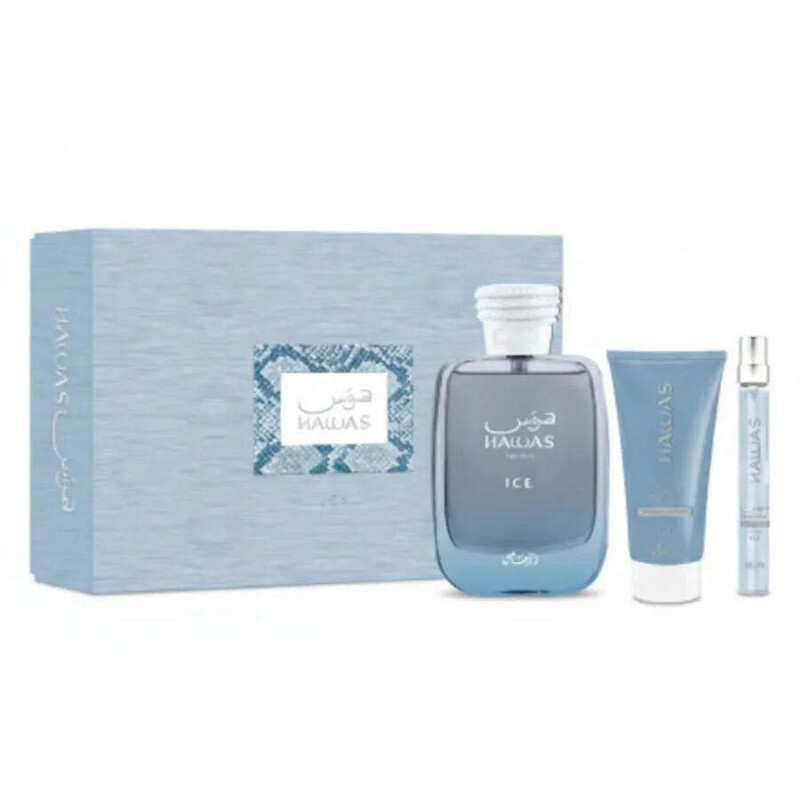 Rasasi Men's Hawas Ice Gift Set Fragrances 614514333303