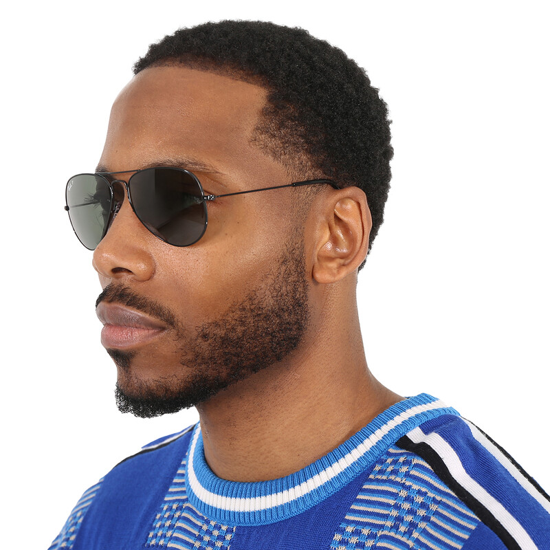 Ray-Ban Aviator Classic Green Polarized Unisex Sunglasses  display picture 1