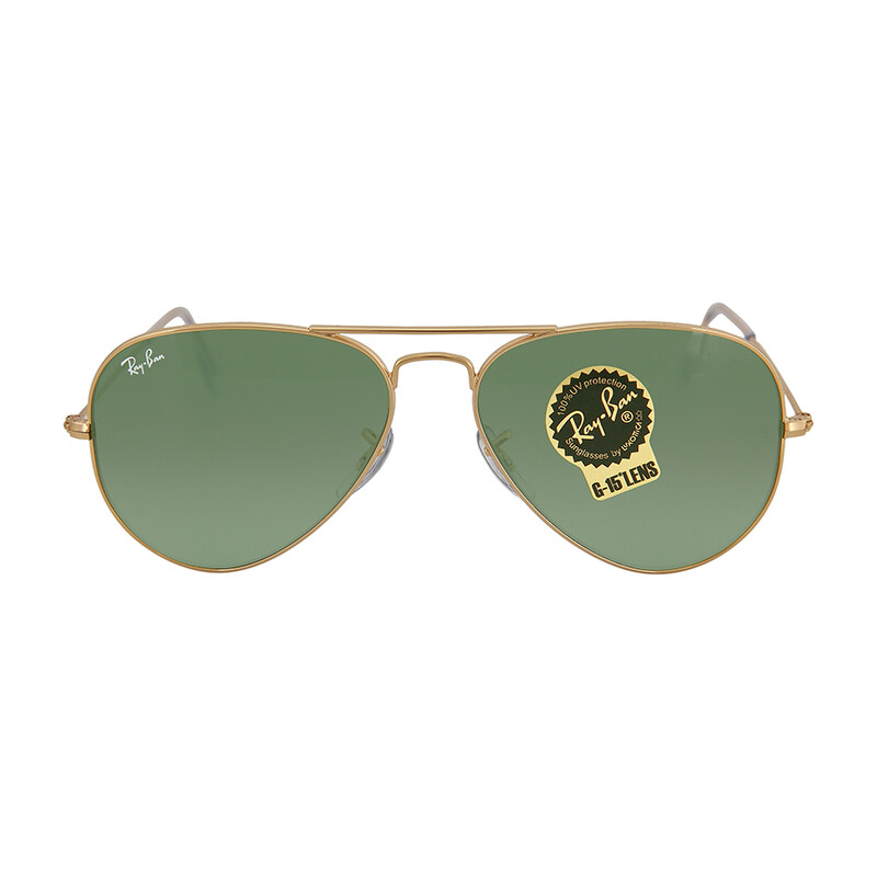 Ray-Ban Aviator Classic Green Unisex Sunglasses RB3025 W3234 55