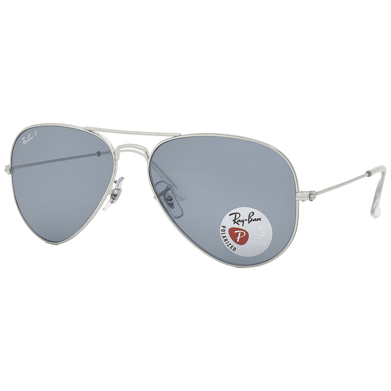 Ray-Ban Aviator Classic Polarized Blue Unisex Sunglasses RB3025