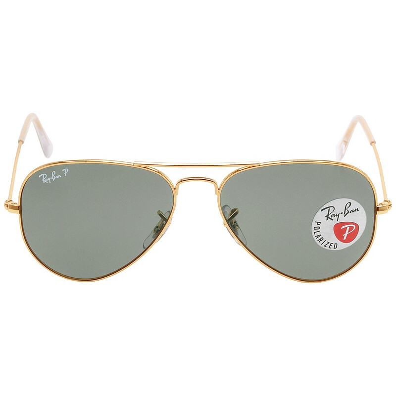 Ray-Ban Aviator Classic Polarized Green Classic G-15 Unisex  display picture 1