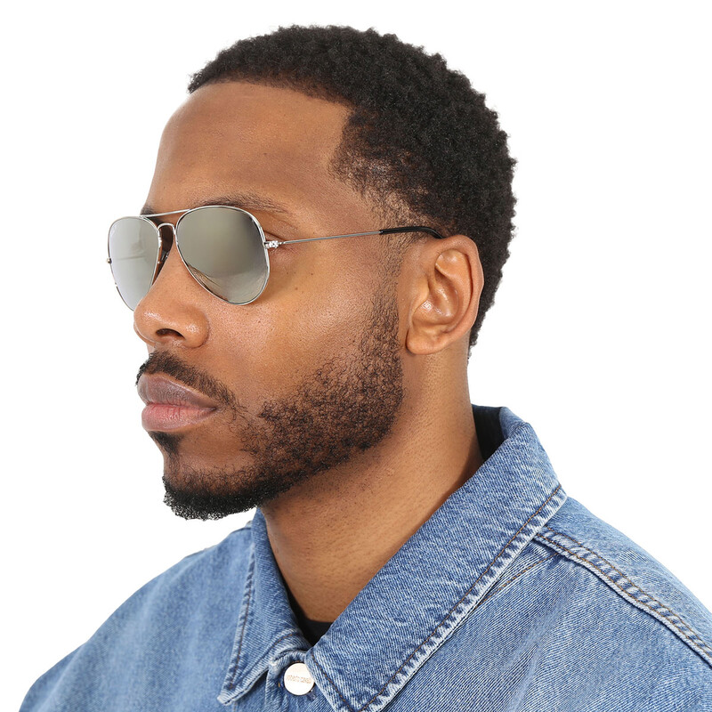 Ray-Ban Aviator Classic Polarized Grey Mirror Unisex  display picture 1