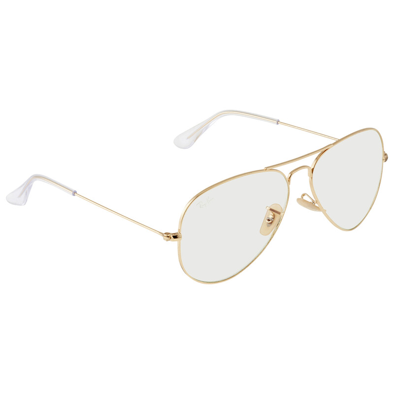Ray-Ban Aviator Clear Evolve Grey Photochromatic Unisex Sunglasses