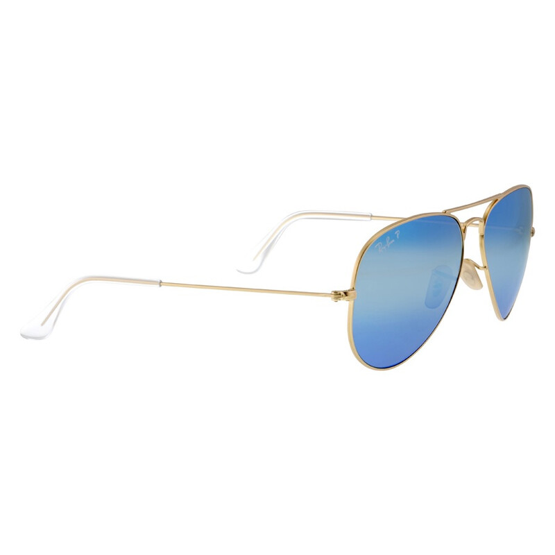 NEW
Ray-Ban Aviator
Color: Blue
Polarized Blue Flash Lenses + Gold Frame Ray-Ban RB3025 Aviator Gold Frame Flash Mirror Blue  main image 3