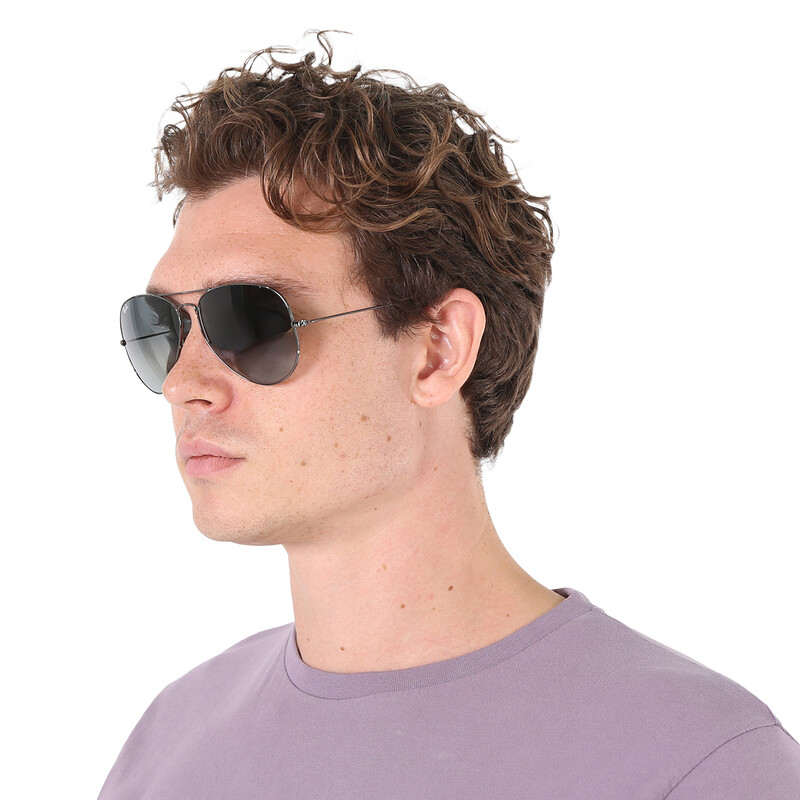 Ray-Ban Aviator Gradient Grey Unisex Sunglasses RB3025 004/71 62