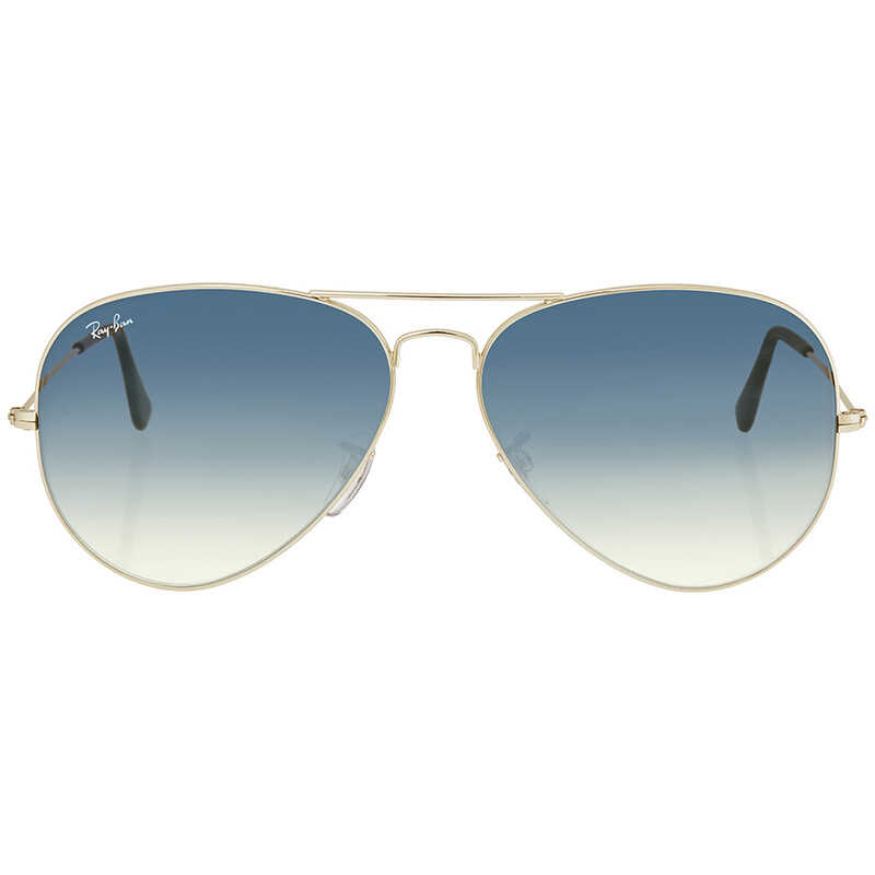 Ray-Ban Aviator Gradient Light Blue Gradient Unisex Sunglasses