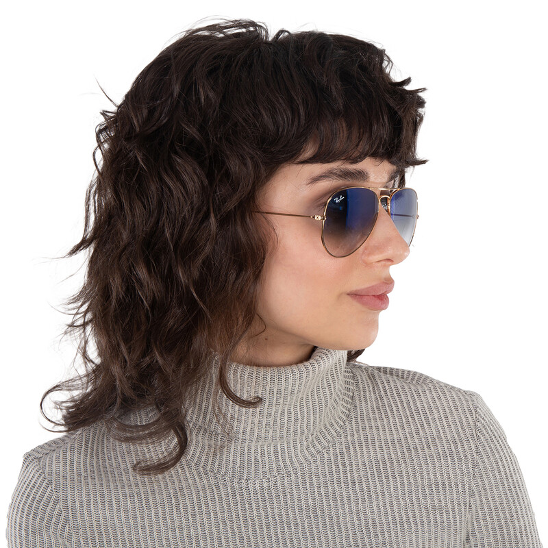 Ray-Ban Aviator Gradient Light Blue Unisex Sunglasses RB3025 001