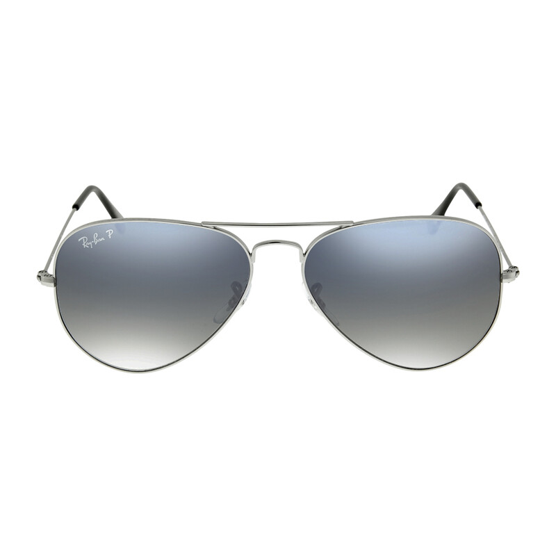 Ray-Ban Aviator Gradient Polarized Blue/Grey Unisex Sunglasses