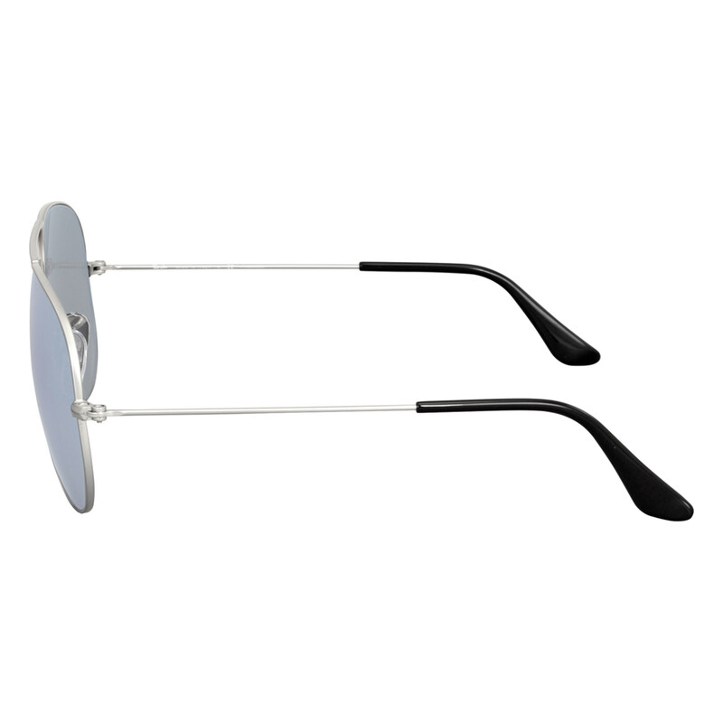 Ray-Ban Aviator Mirror Polarized Silver Flash Aviator Unisex  display picture 1