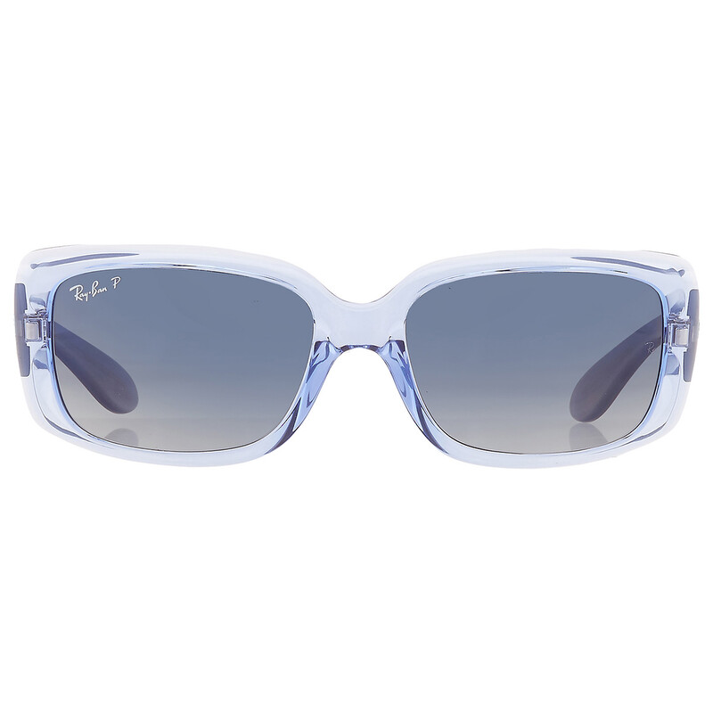 Ray-Ban Women\'s Blue Oversized Square Sunglasses with Gray Gradient Lenses Ray-Ban® Square Sunglasses - Women main image 3