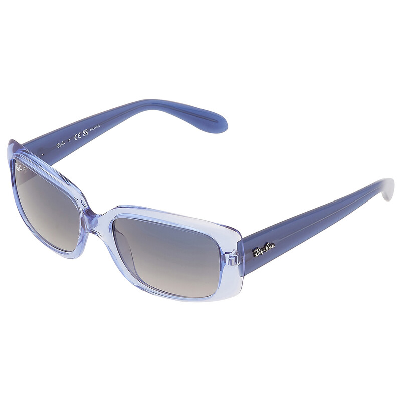 NIB Ray-Ban 51mm Gradient Square Women\'s John Sunglasses, Blue Ray-Ban RB2194 John - Square Vichy Blue White Frame  main image 2