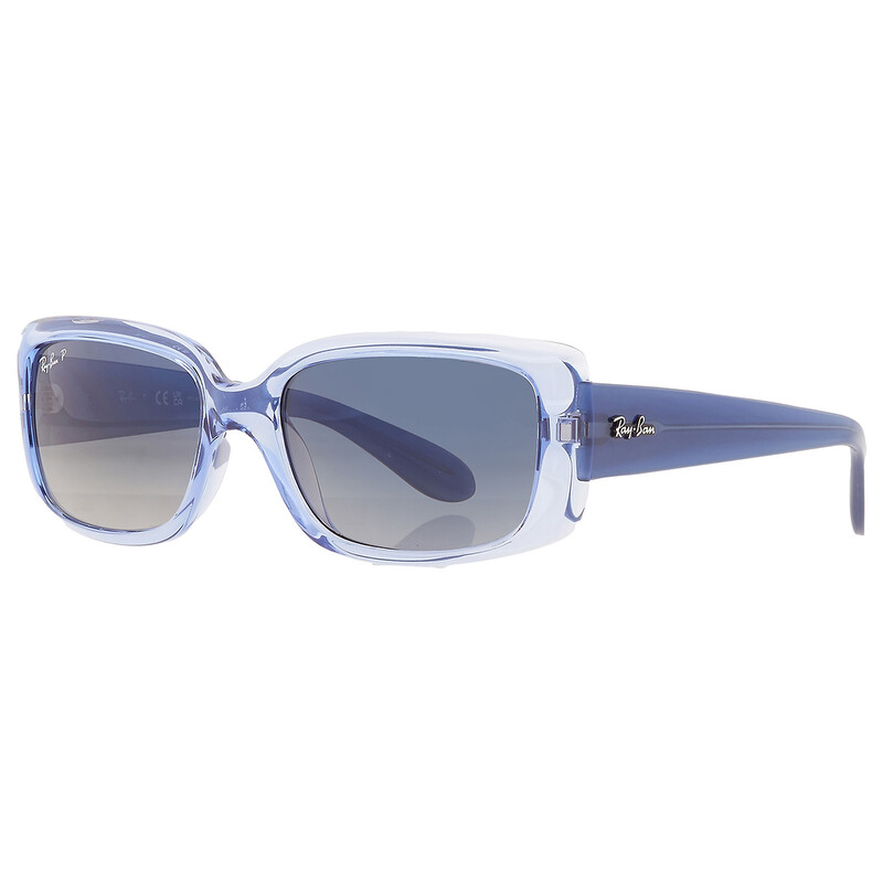 Ray-Ban Blue Gradient Polarized Square Ladies Sunglasses RB4389