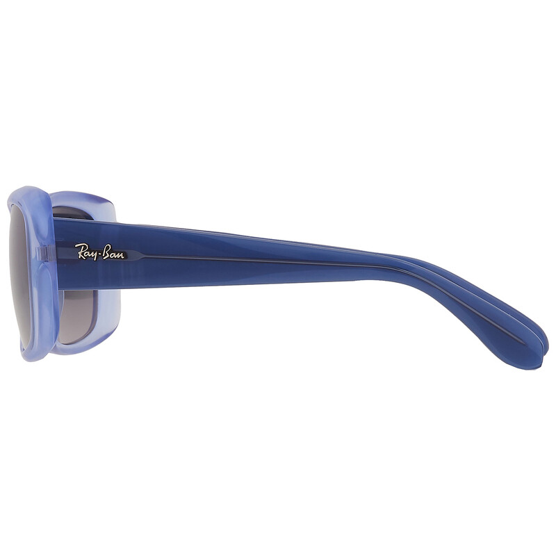 NIB Ray-Ban 51mm Gradient Square Women\'s John Sunglasses, Blue Ray-Ban RB2194 John - Square Vichy Blue White Frame  main image 4