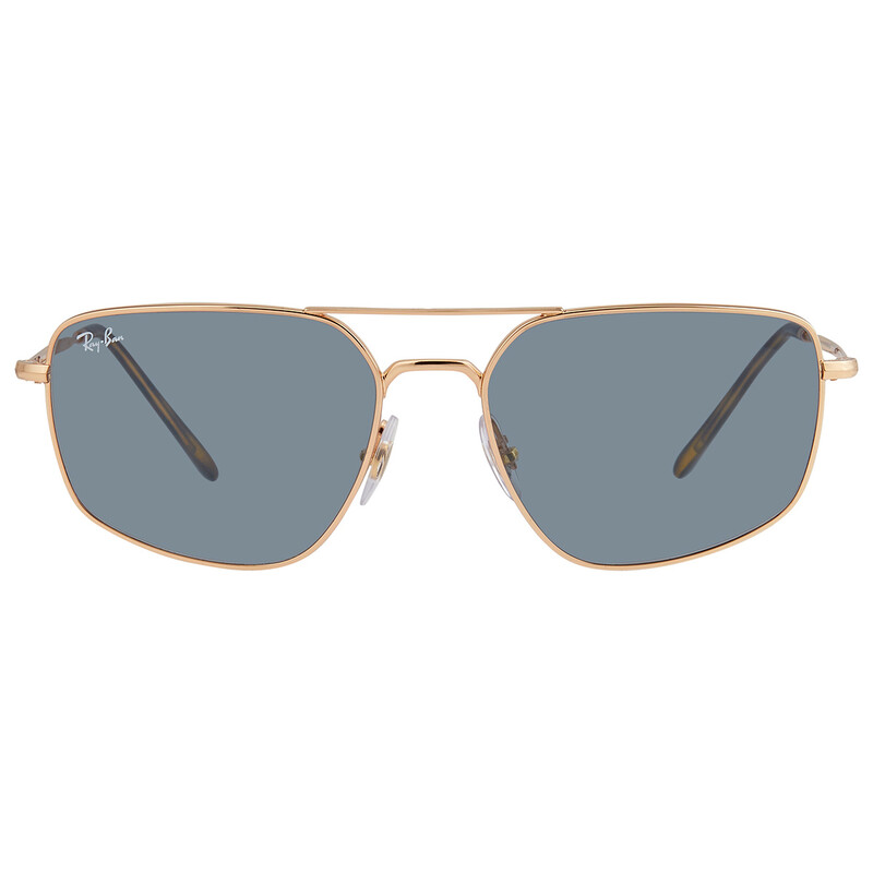 Ray-Ban Blue Rectangular Unisex Sunglasses RB3666 001/62 56 ...