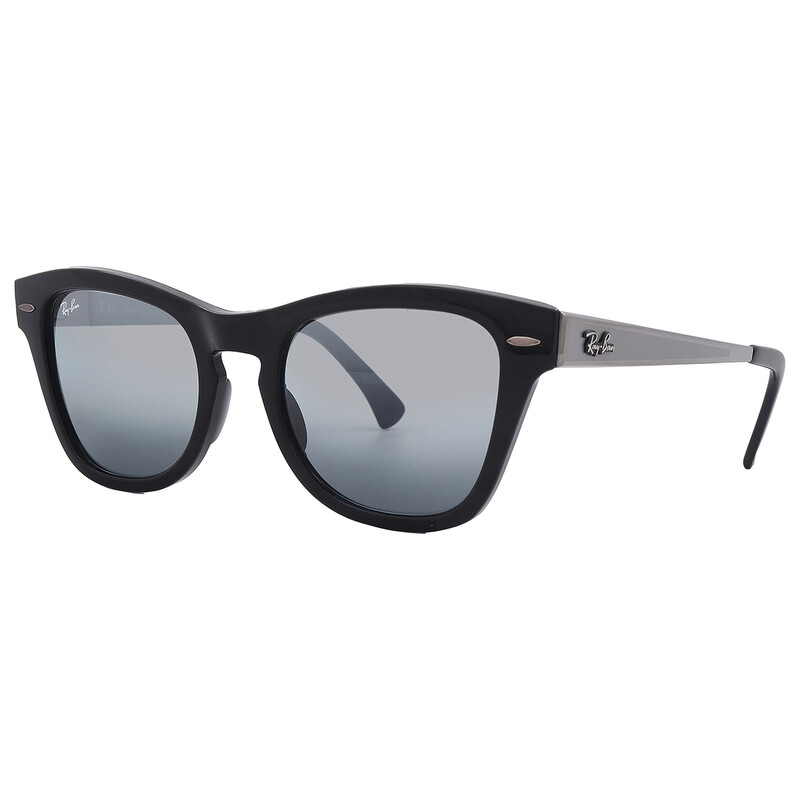 Ray-Ban Sunglasses RB0707-S-M 901/G6 Black Silver Cat Eye Frames w/ Blue Lenses Ray-Ban Sunglasses RB0707SM 901/G6 Black Cat Eye Frames w Bi  main image 4