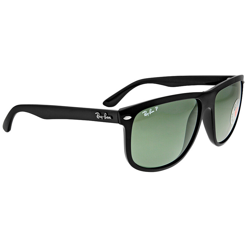 Ray-Ban Boyfriend Polarized Green Rectangular Men's Sunglasses