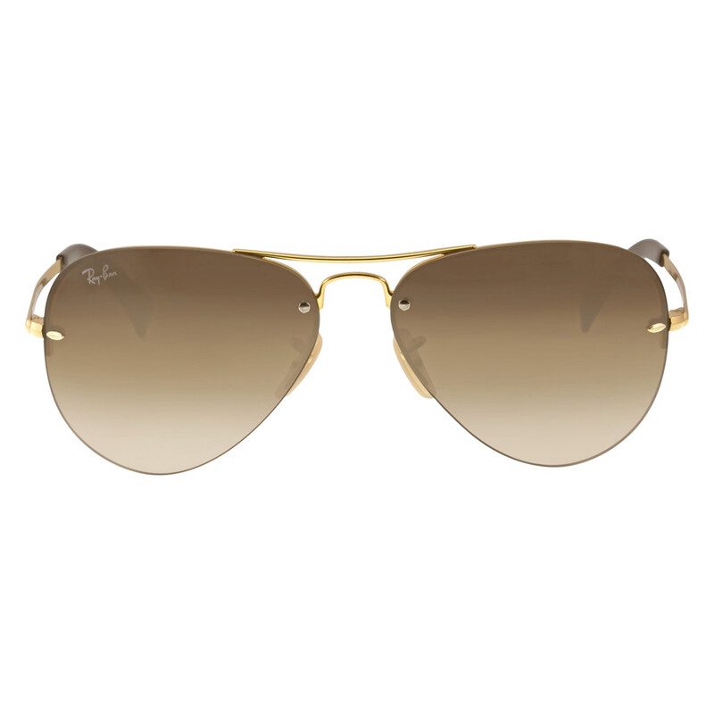 Ray-Ban Brown Gradient Aviator Unisex Sunglasses RB3449 001/13 59