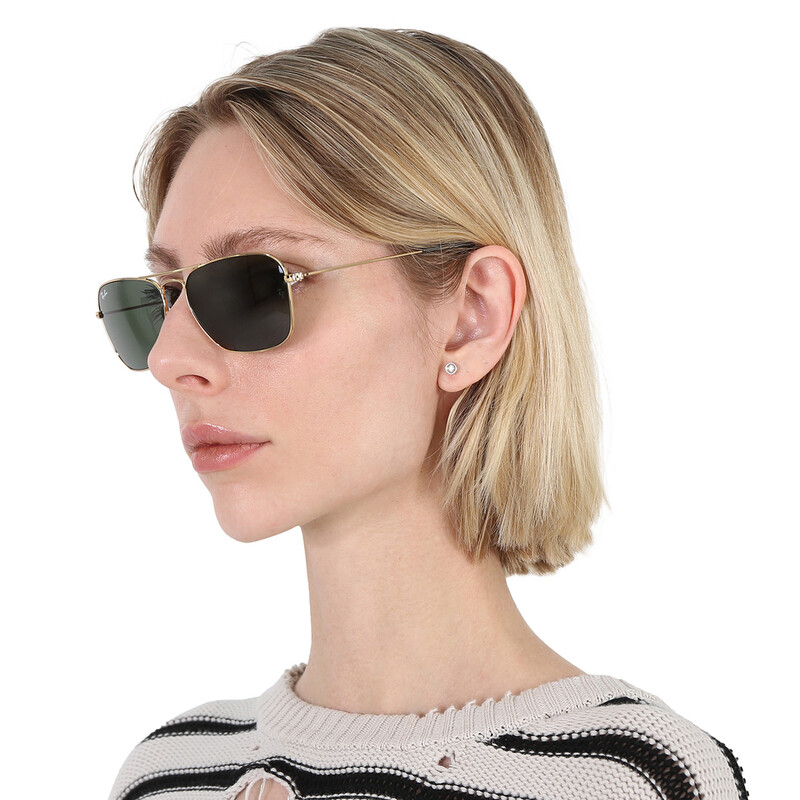 Ray-Ban Caravan Green Classic G-15 Rectangular Unisex  display picture 2