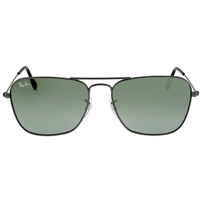 Ray-Ban Caravan Green Classic G-15 Square Unisex Sunglasses RB3136