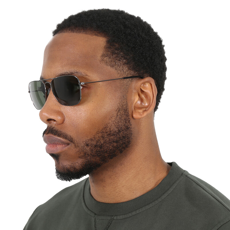 Ray-Ban Caravan Green Classic G-15 Square Unisex Sunglasses RB3136