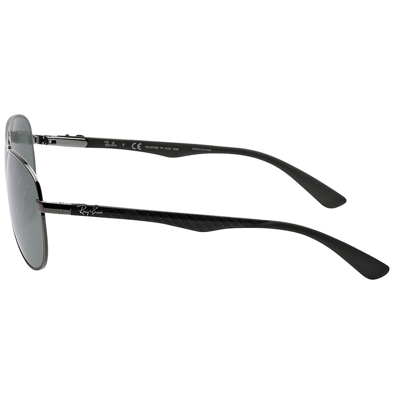 Ray-Ban Carbon Fibre Polarized Green Classic G-15 Pilot Men's