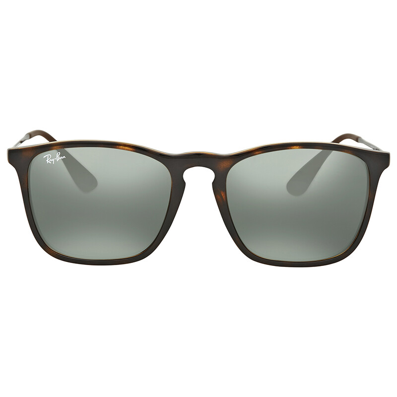 Ray-Ban Chris Dark Green Rectangular Unisex Sunglasses RB4187 710