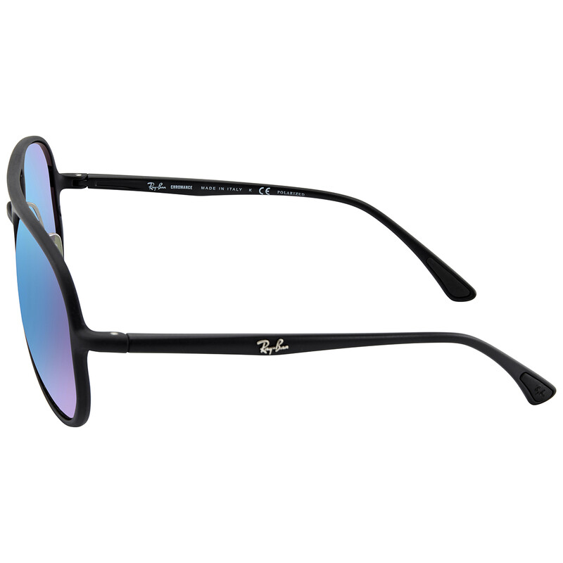 Ray-Ban Chromance Blue Gradient Mirror Aviator Unisex Sunglasses ...