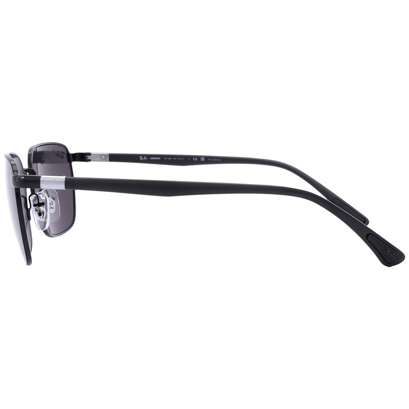 Ray-Ban Chromance Dark Grey Rectangular Unisex Sunglasses RB3684CH
