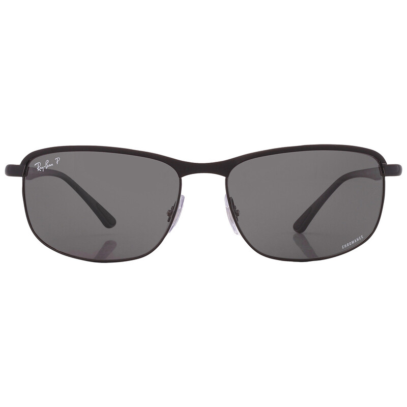 Ray-Ban Chromance Polarized Dark Gray Rectangular Unisex