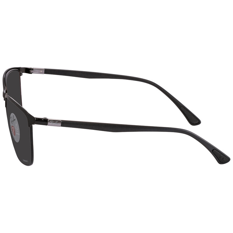 Ray-Ban Chromance Polarized Dark Gray Rectangular Unisex