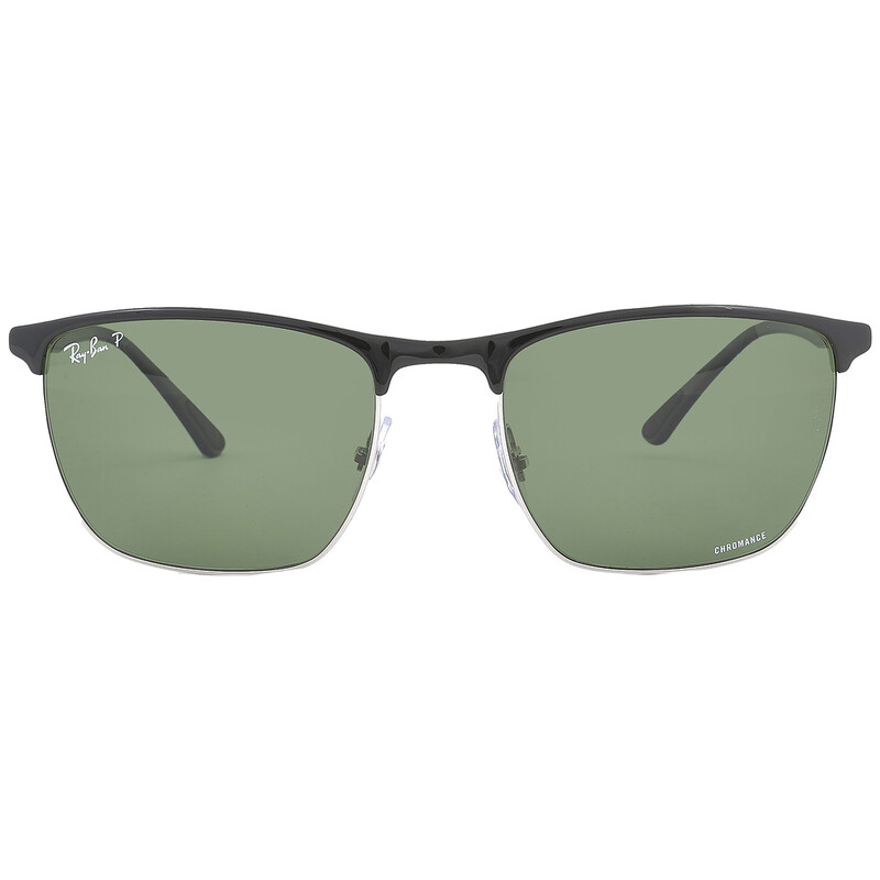 Ray-Ban Chromance Polarized Dark Green Square Unisex Sunglasses