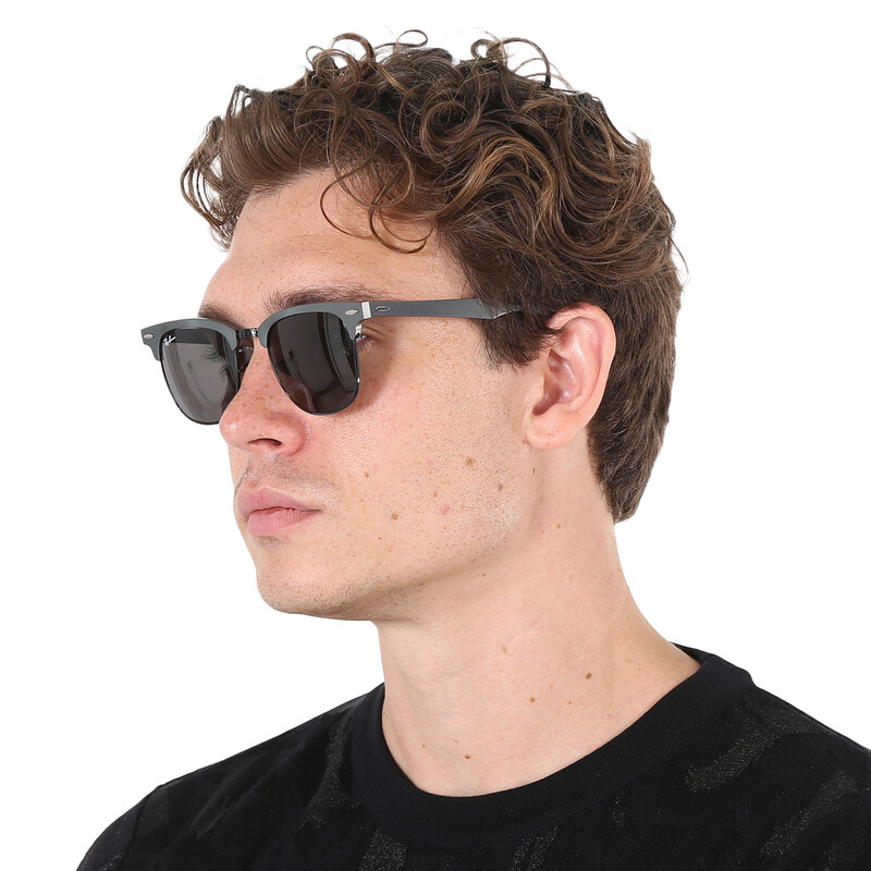 Ray-Ban Clubmaster Aluminum Grey Square Unisex Sunglasses RB3507
