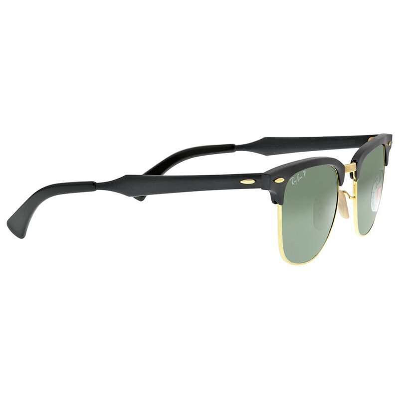 Ray-Ban Clubmaster Aluminum Polarized Green Classic G-15 Unisex