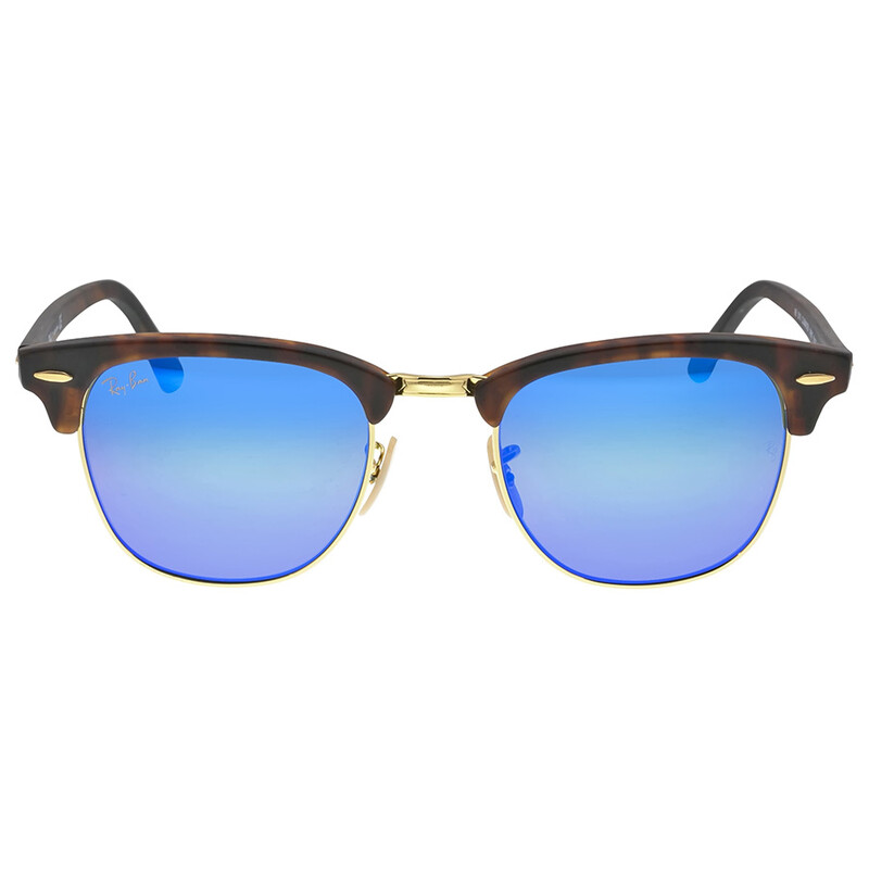Ray-Ban Clubmaster Blue Flash Unisex Sunglasses Item No. RB3016 114517 51