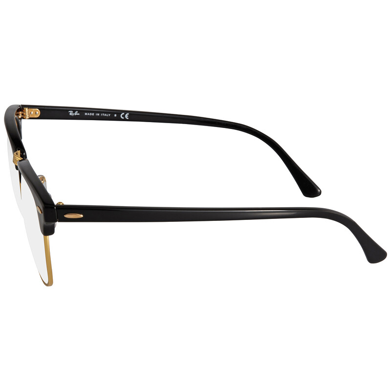 Ray-Ban Clubmaster Blue-Light Clear Unisex Sunglasses RB3016 901