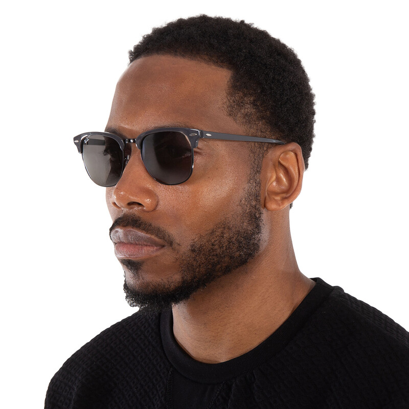 Ray-Ban Clubmaster Classic Dark Grey Square Unisex Sunglasses