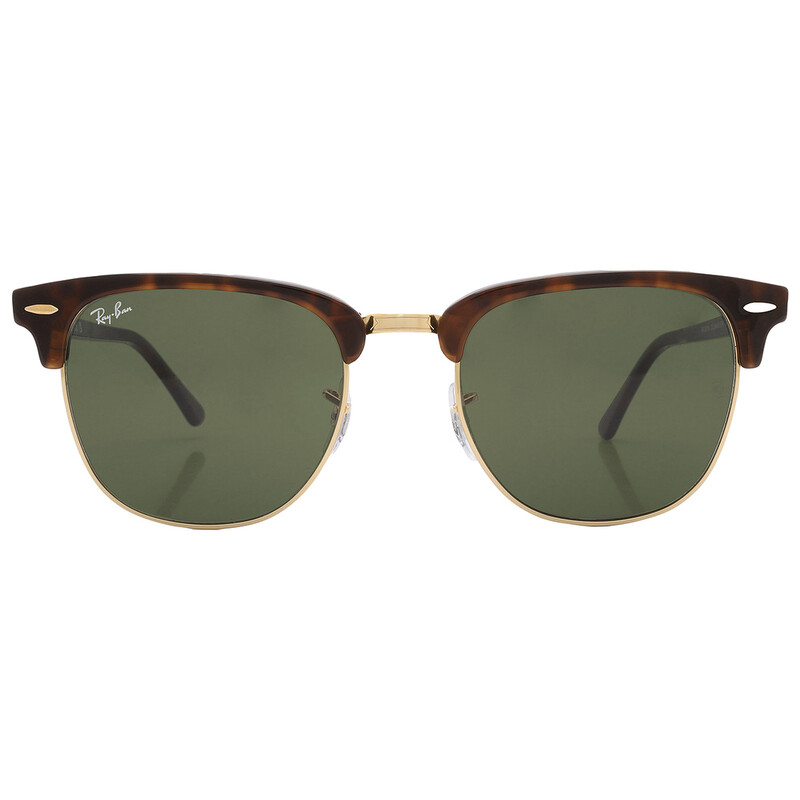 Ray-Ban Clubmaster Classic Green Square Unisex Sunglasses RB3016