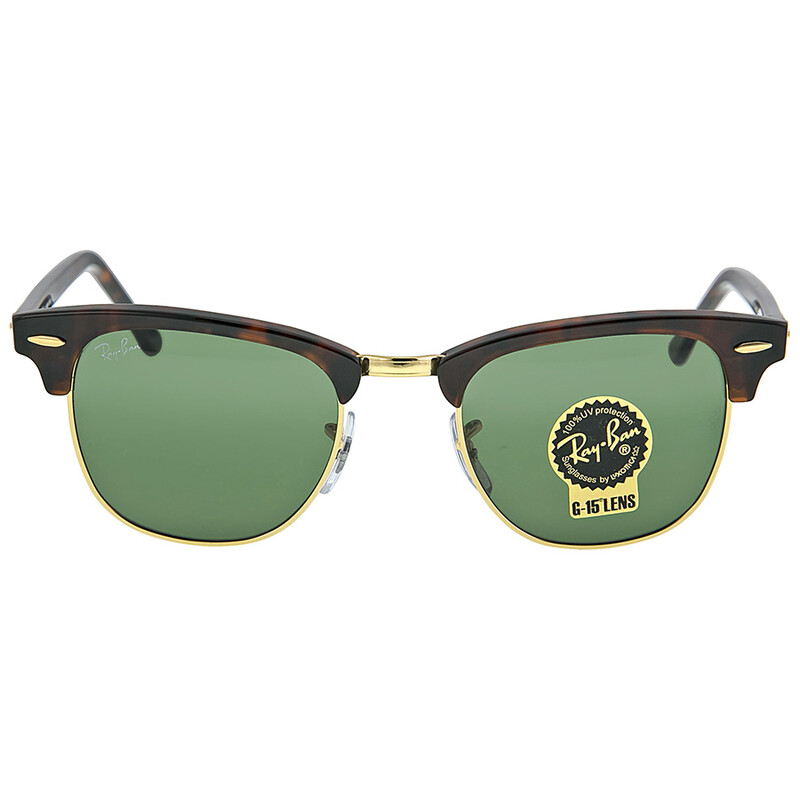 レイバン RB3016 W0366 クラブマスター 49 サングラス 1159 Ray-Ban Clubmaster Classic Green Unisex Sunglasses RB3016 W0366 49