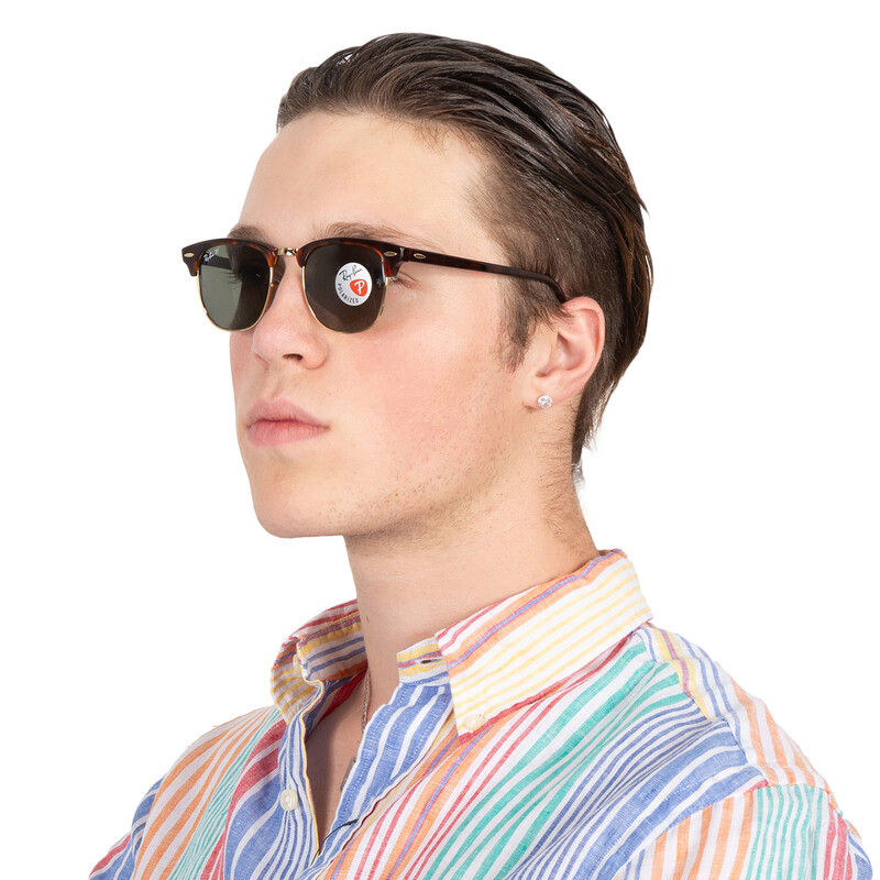Ray-Ban Clubmaster Classic Polarized Green Classic G-15 Square