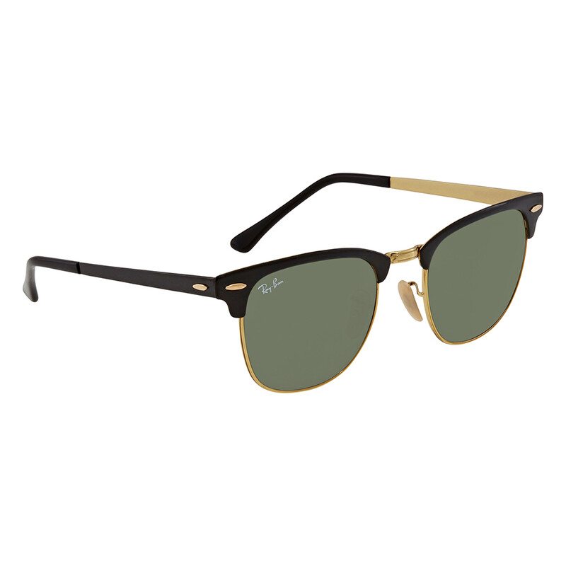 Ray-Ban Clubmaster Metal Green Square Unisex Sunglasses RB3716 187