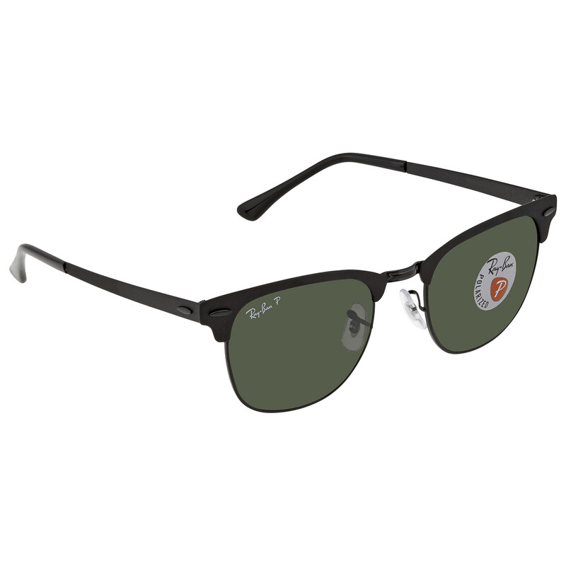 Ray-Ban Clubmaster Metal Polarized Green Classic G-15 Unisex
